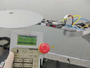 control panel and robot