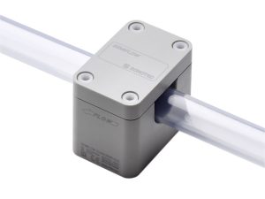 Liquid Flow Measurement & Bubble Detection Liquid Flow Measurement and Bubble Detection. Ultrasonic Clamp-On Flow Sensor SEMIFLOW co.65 260pi v2.0 from Sonotec