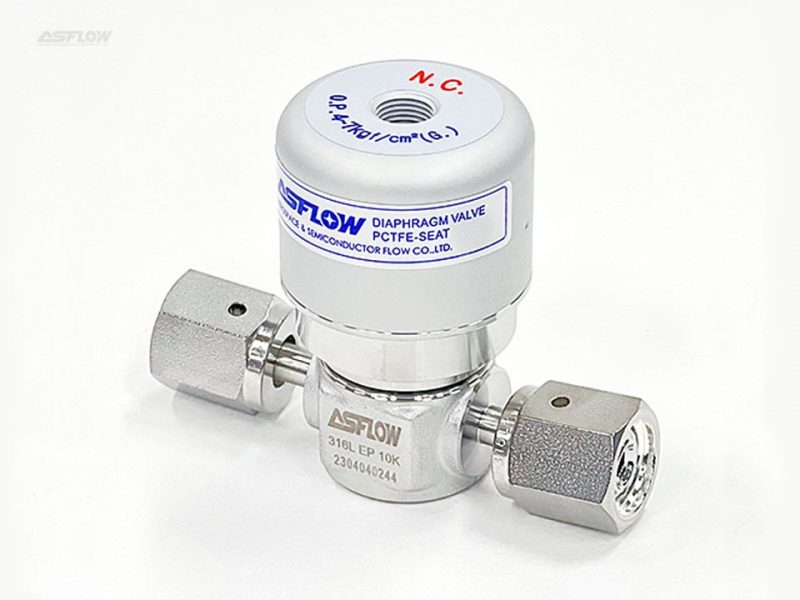 Image of a forged Type Pneumatic Diaphragm Valve from Asflow.